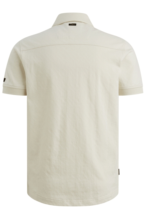 PME legend beige heren polo | Achteraanzicht