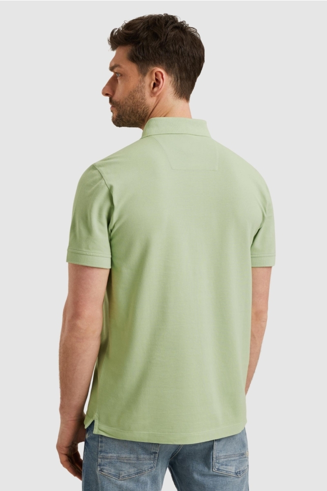 PME legend groene heren polo | Model achteraanzicht