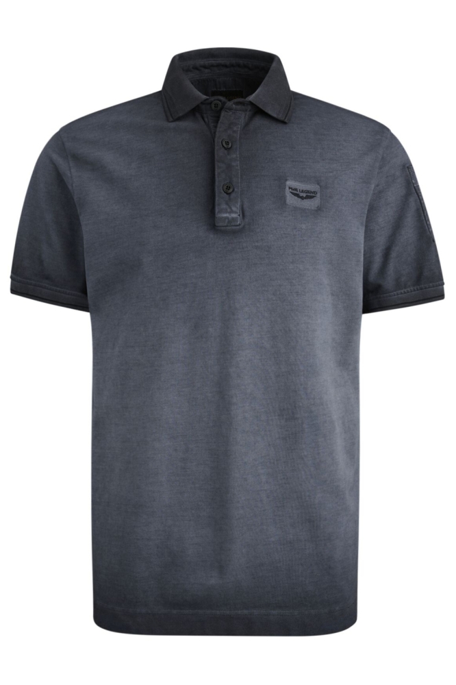 PME legend blauwe heren polo | Vooraanzicht
