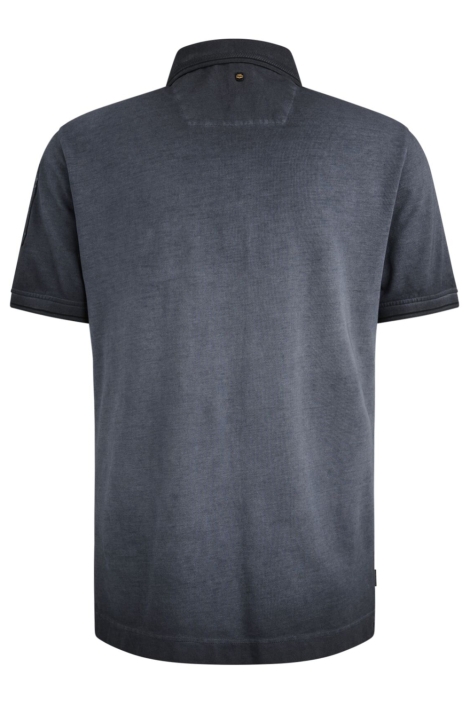 PME legend blauwe heren polo | Achteraanzicht