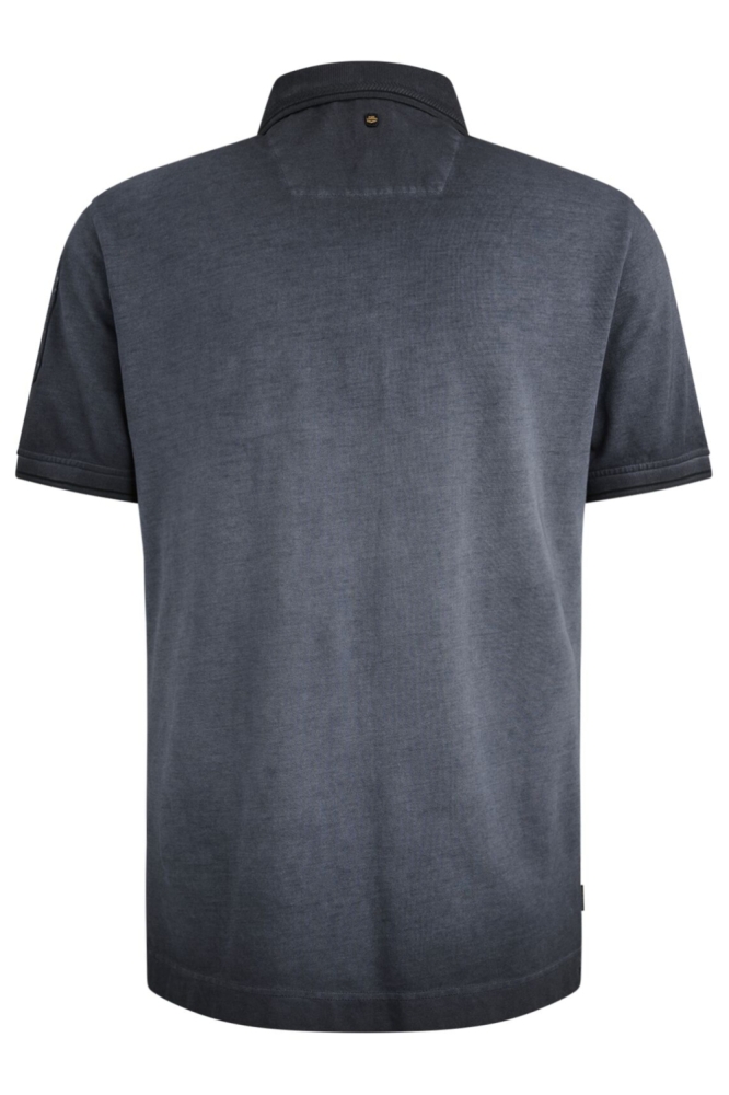 PME legend blauwe heren polo | Achteraanzicht