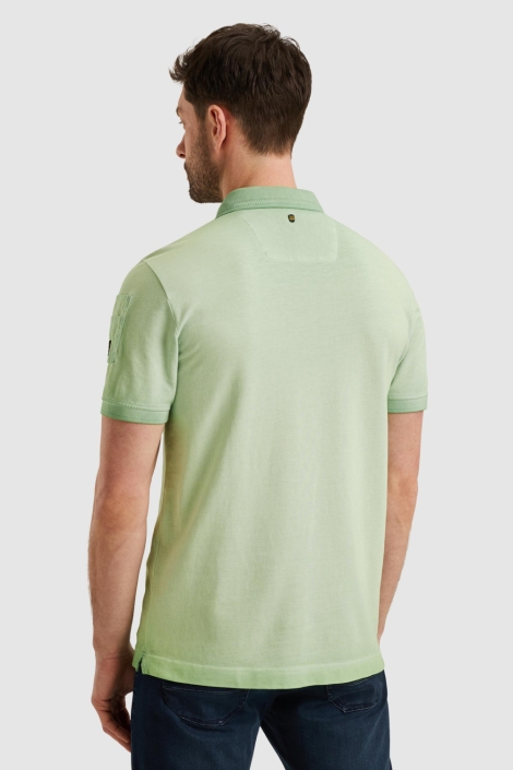 PME legend groene heren polo | Model achteraanzicht