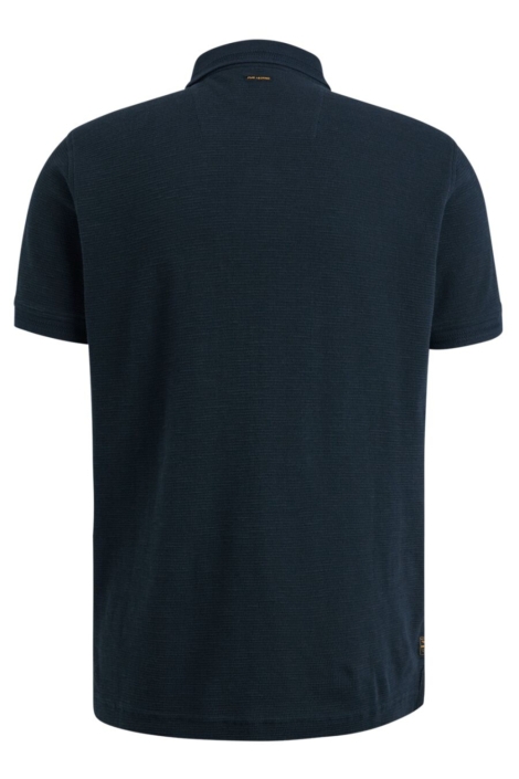 PME legend blauwe heren polo | Achteraanzicht