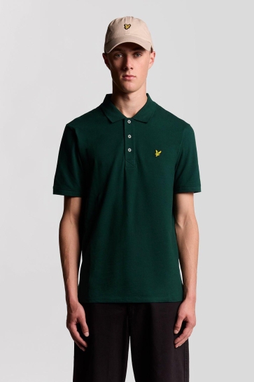 Lyle & Scott plain polo shirt Groen
