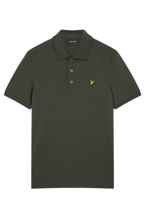 Lyle & Scott groene heren polo | Vooraanzicht