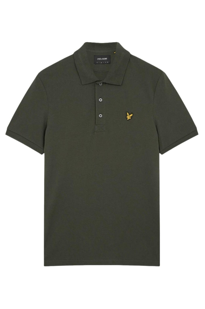 Lyle & Scott groene heren polo | Vooraanzicht