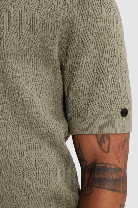 Cast Iron groene heren polo | Kleurstaal