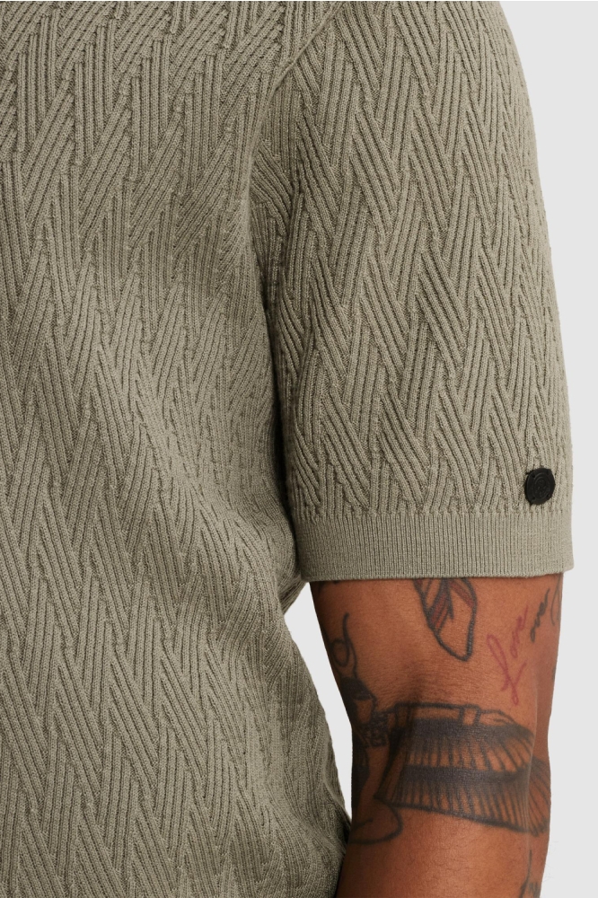 Cast Iron groene heren polo | Kleurstaal