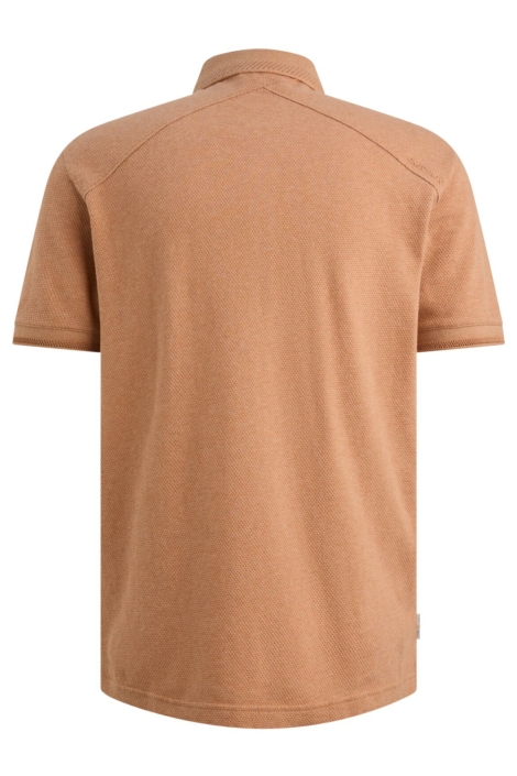 Cast Iron oranje heren polo | Achteraanzicht