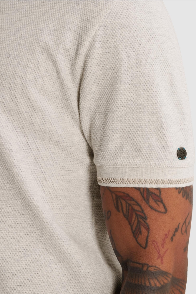 Cast Iron grijze heren polo | Kleurstaal