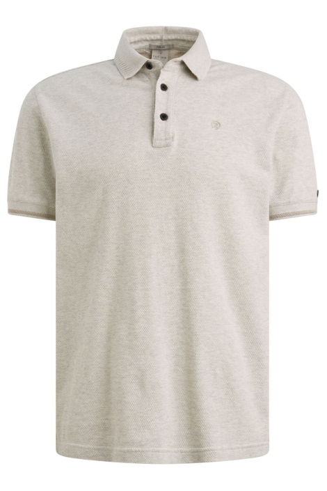 Cast Iron grijze heren polo | Vooraanzicht