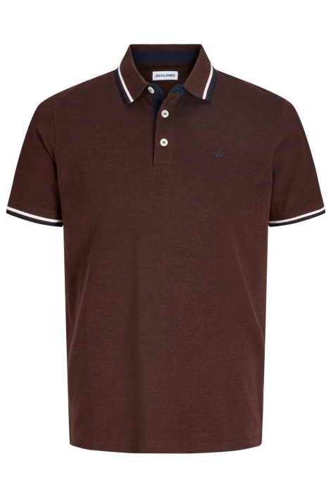 Jack & Jones bordeaux heren polo | Vooraanzicht