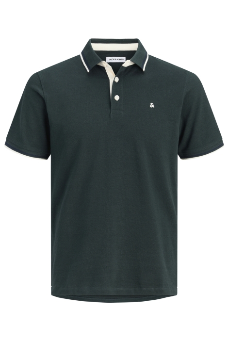 Jack & Jones groene heren polo | Vooraanzicht