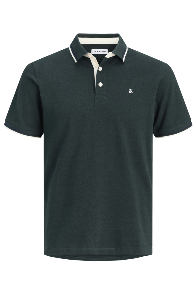 Jack & Jones groene heren polo | Vooraanzicht