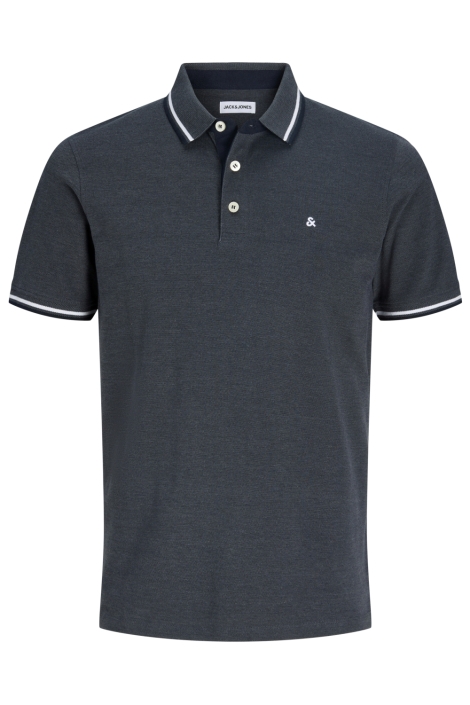 Jack & Jones grijze heren polo | Vooraanzicht