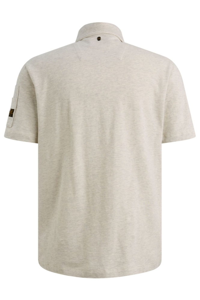 PME legend grijze heren polo | Achteraanzicht