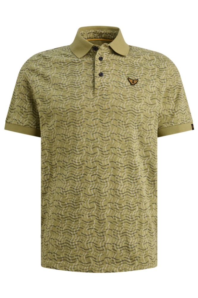 PME legend groene heren polo | Vooraanzicht