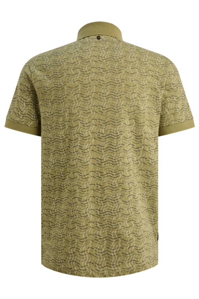 PME legend groene heren polo | Achteraanzicht