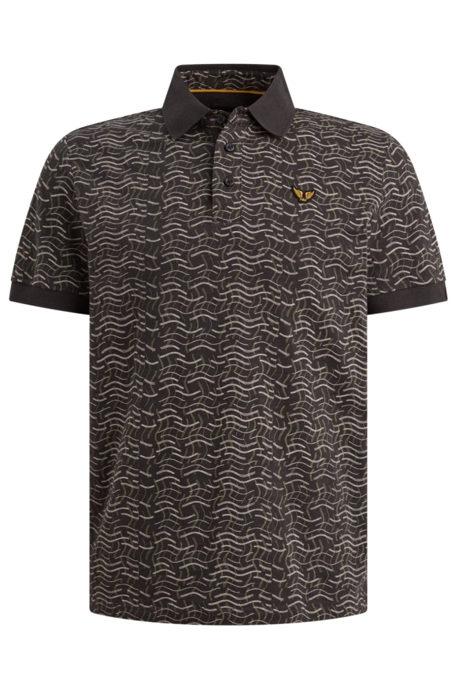 PME legend blauwe heren polo | Vooraanzicht