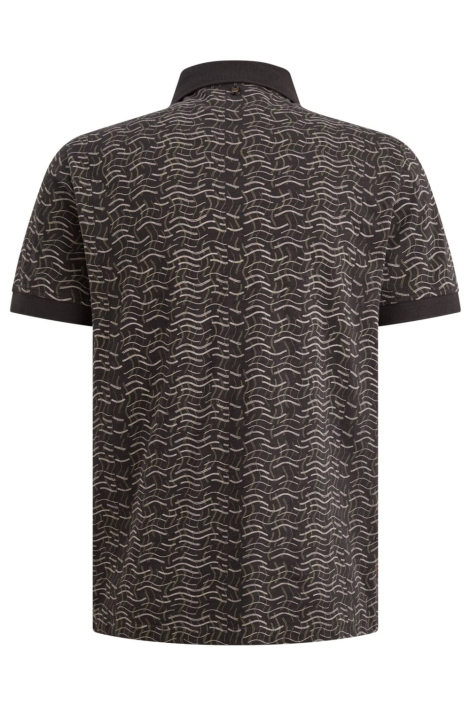 PME legend blauwe heren polo | Achteraanzicht