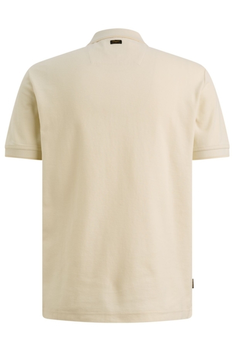PME legend beige heren polo | Achteraanzicht