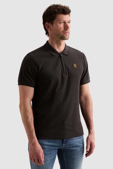 PME legend blauwe heren polo | Model vooraanzicht