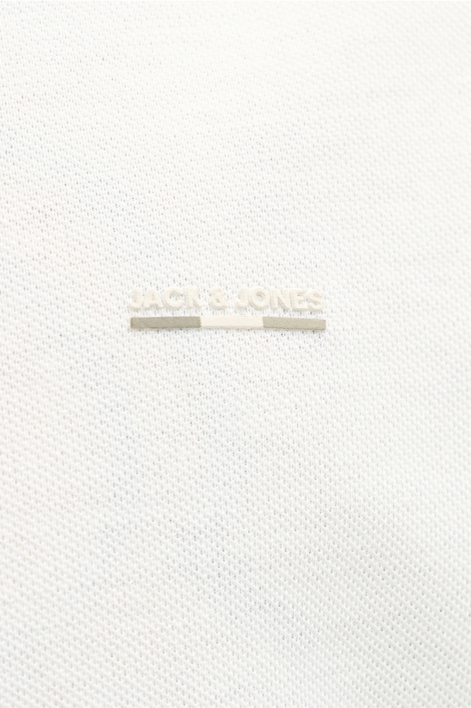Jack & Jones witte heren polo | Kleurstaal