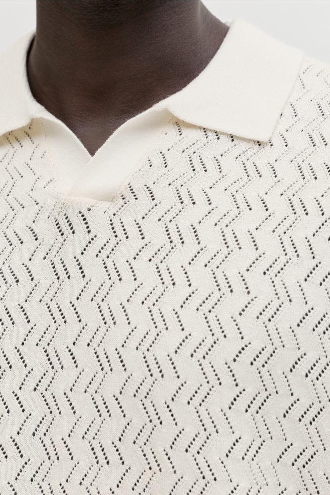 Jack & Jones beige heren polo | Kleurstaal