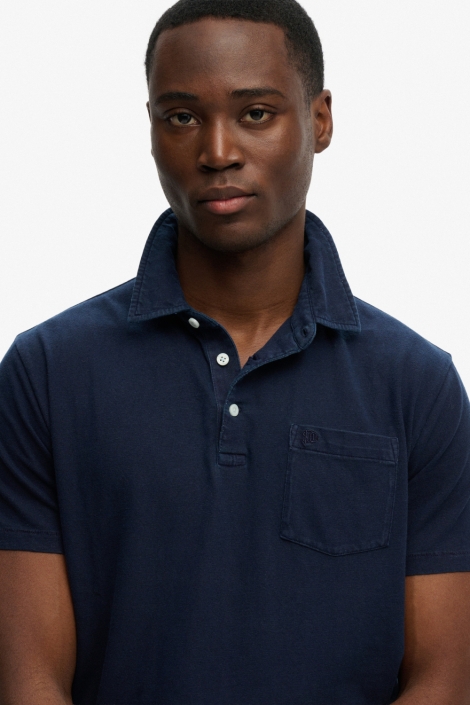 Superdry blauwe heren polo | Kleurstaal