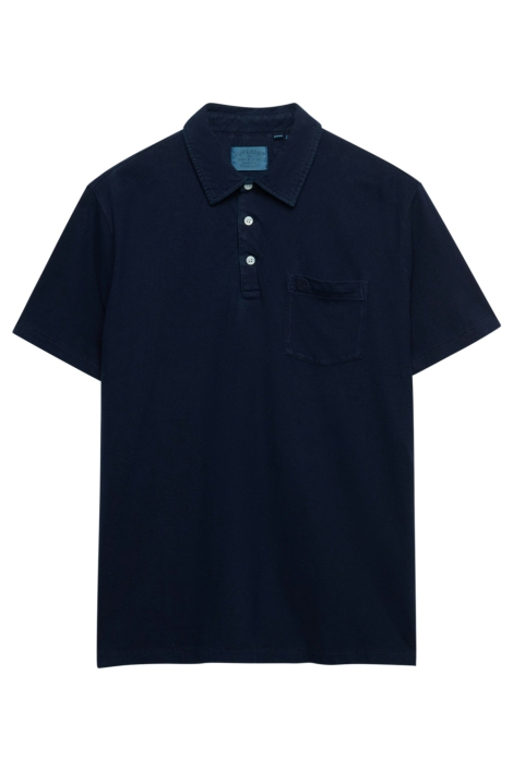 Superdry blauwe heren polo | Vooraanzicht