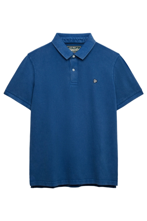Superdry blauwe heren polo | Vooraanzicht