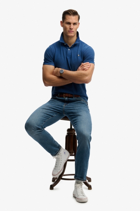 Superdry blauwe heren polo | Model