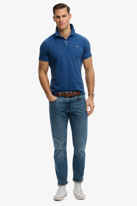 Superdry blauwe heren polo | Model