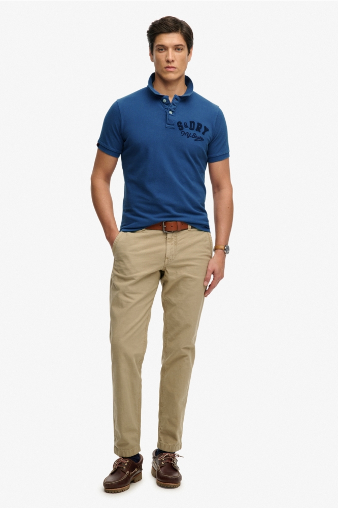 Superdry blauwe heren polo | Model
