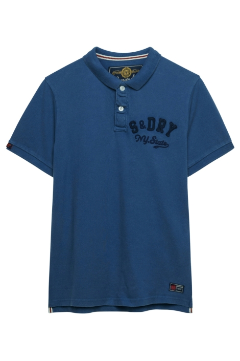 Superdry blauwe heren polo | Vooraanzicht