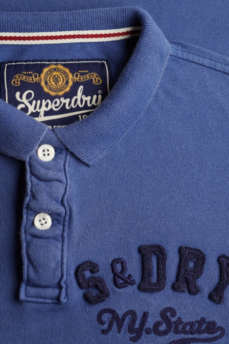 Superdry blauwe heren polo | Kleurstaal