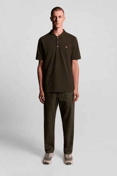 Lyle & Scott bronzen heren polo | Model
