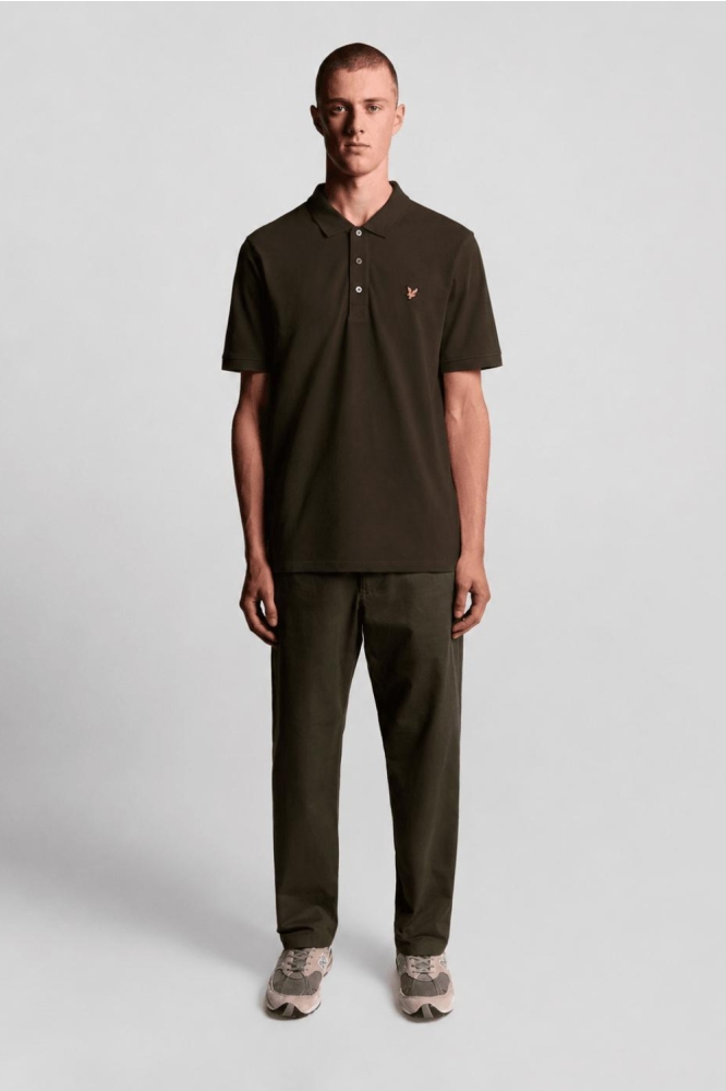 Lyle & Scott bronzen heren polo | Model