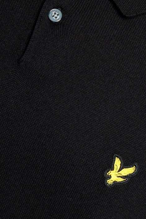 Lyle & Scott zwarte heren polo | Kleurstaal