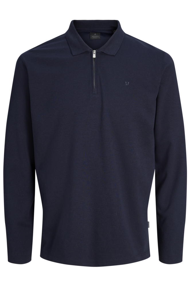 Jack & Jones blauwe heren polo | Vooraanzicht