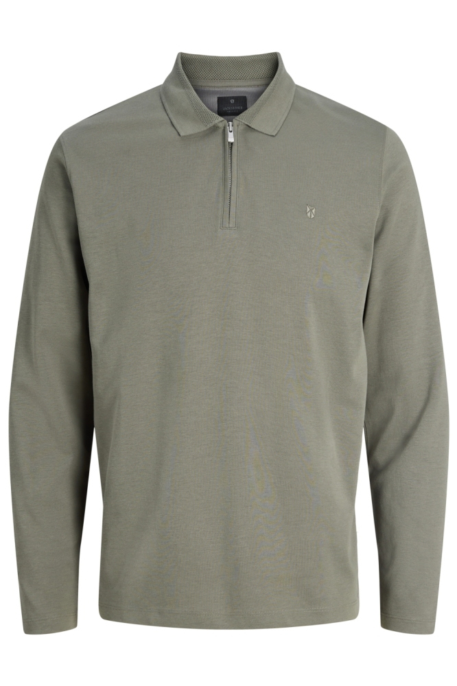 Jack & Jones groene heren polo | Vooraanzicht