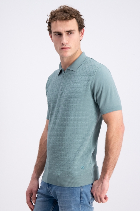 Gabbiano groene heren polo | Model vooraanzicht
