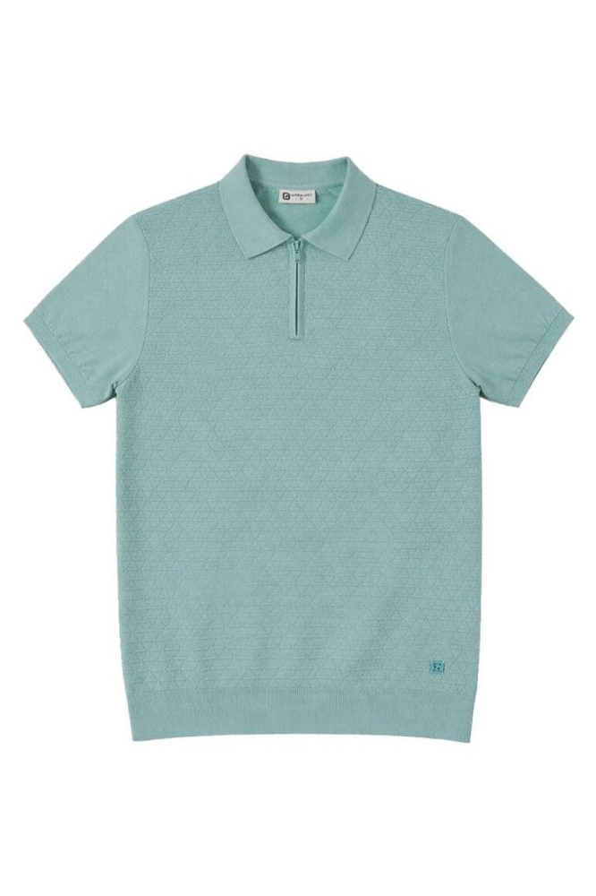 Gabbiano groene heren polo | Vooraanzicht