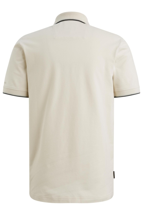 PME legend beige heren polo | Achteraanzicht