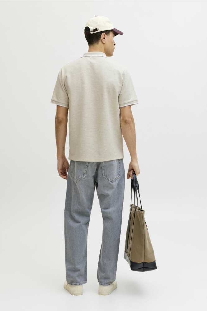 Jack & Jones beige heren polo | Model