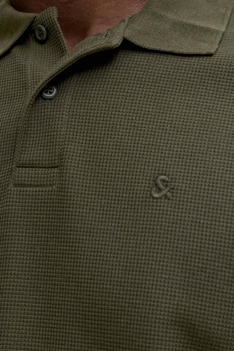 Jack & Jones groene heren polo | Kleurstaal