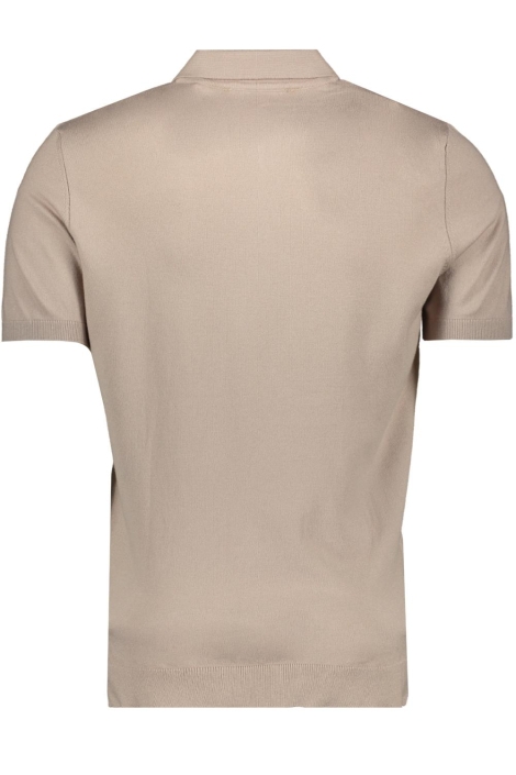Malelions beige heren polo | Achteraanzicht