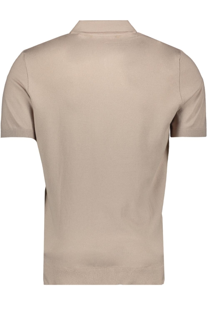 Malelions beige heren polo | Achteraanzicht