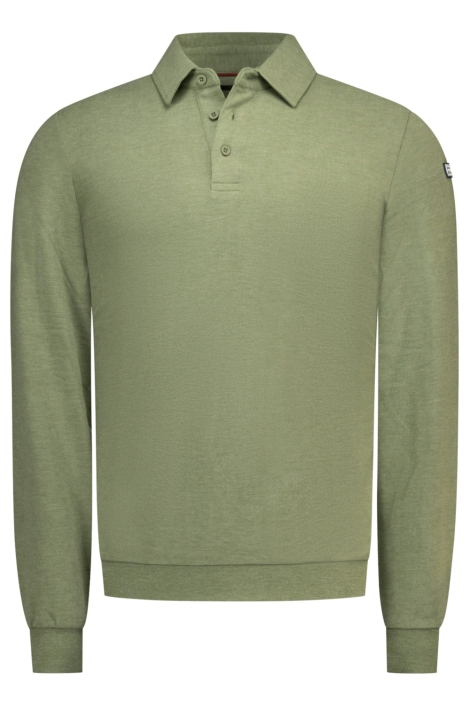 NZA groene heren polo | Vooraanzicht
