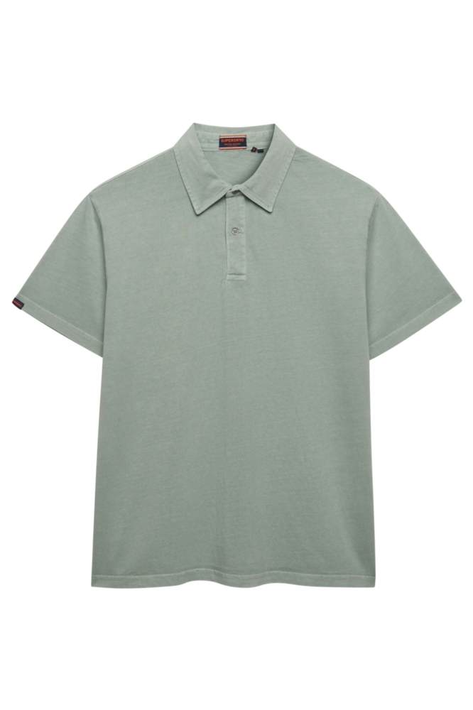 Superdry groene heren polo | Vooraanzicht